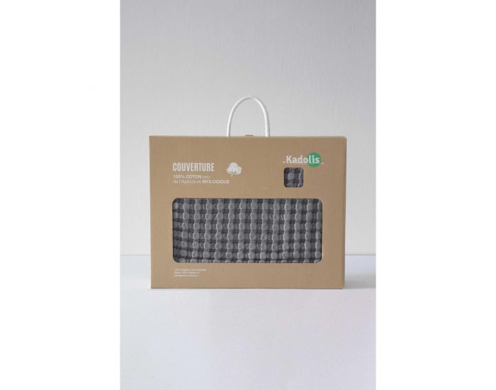 KADOLIS Couverture en Coton bio Paros Gris (3)
