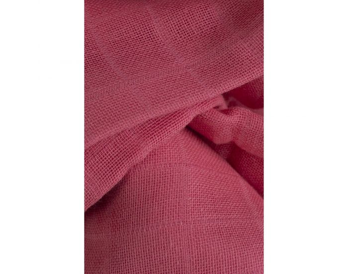 KADOLIS Lot de 2 Maxi Langes 100% Coton Bio Imprims Etoiles Rose Corail 120 x 120 cm (3)