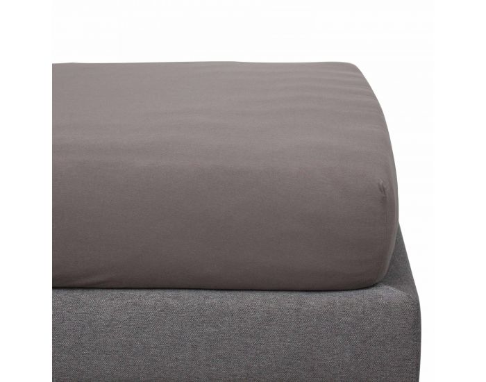 KADOLIS Drap Housse Coton Bio - Enfant Taupe (9)