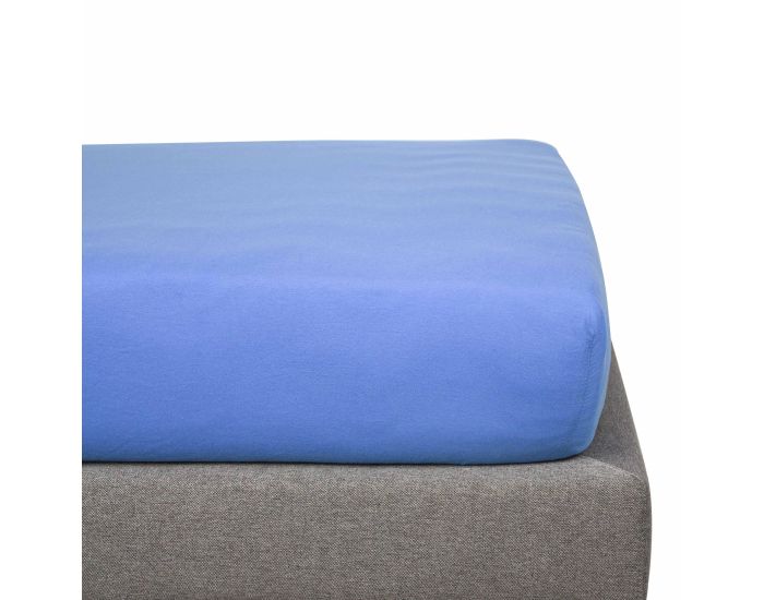 KADOLIS Drap Housse Coton Bio - Enfant Bleu jean (2)