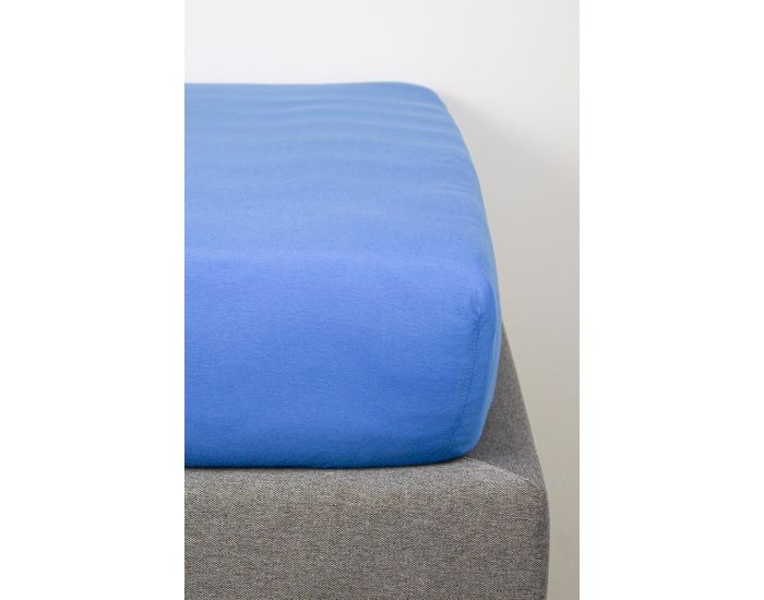 KADOLIS Drap Housse Coton Bio - Enfant Bleu jean (4)