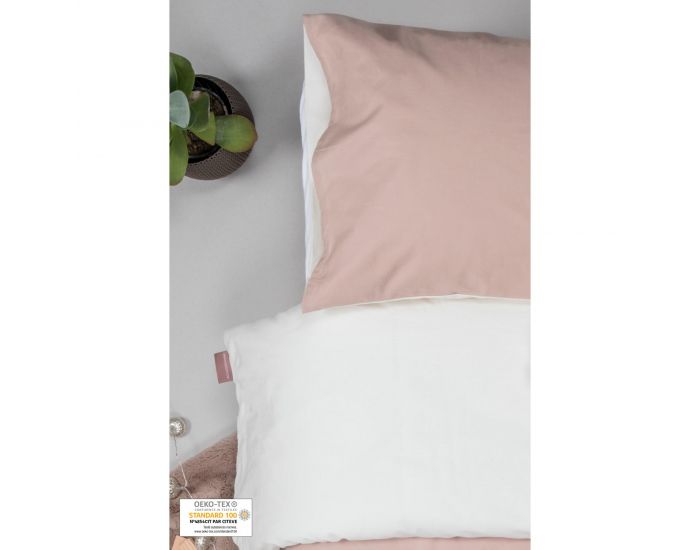 KADOLIS Housse de couette Bb + taie Bicolore Bleu 100 x 140 cm (4)