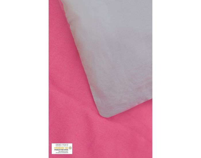 KADOLIS Housse de couette Bb + taie Bicolore Bleu 100 x 140 cm (8)