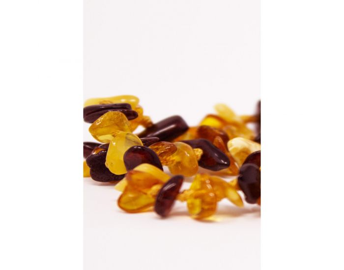 KADOLIS Collier d'Ambre Bb Galets Multicolores (8)
