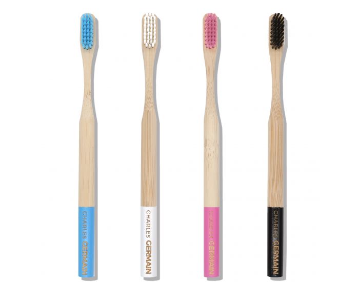 CHARLES GERMAIN COSMETICS Brosse  Dents en Bambou - Lot de 4 brosses (1)