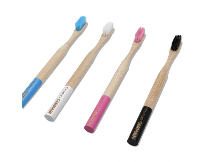 CHARLES GERMAIN COSMETICS Brosse  Dents en Bambou - Lot de 4 brosses (2)