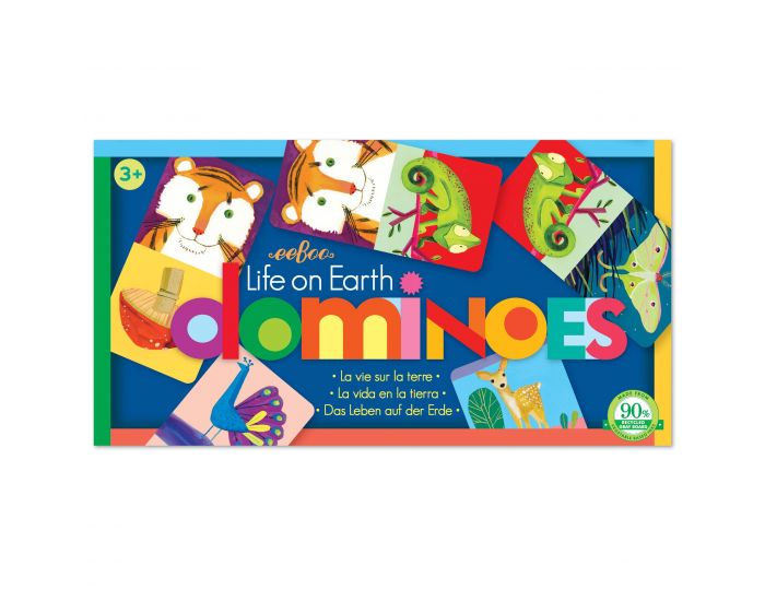 EEBOO Jeu Domino la Vie sur Terre - D�s 3 ans (1)