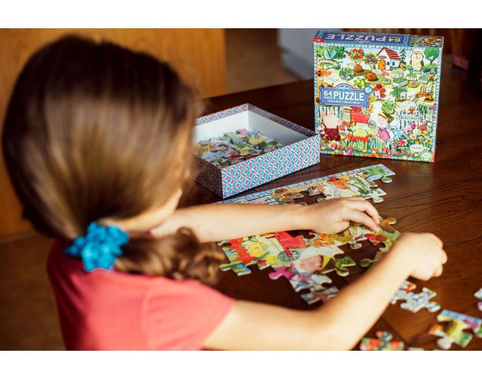 EEBOO Puzzle 64p - Un Jardin - D�s 5 ans (1)