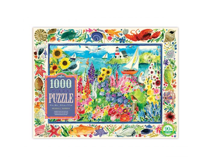 EEBOO Puzzle 1000 Pices - Le Jardin des Mouettes - Ds 8 ans (1)