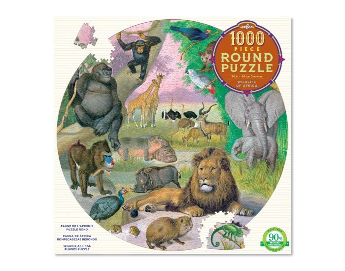 EEBOO Puzzle 1000 Pi�ces - La Vie Sauvage en Afrique - D�s 8 ans (1)