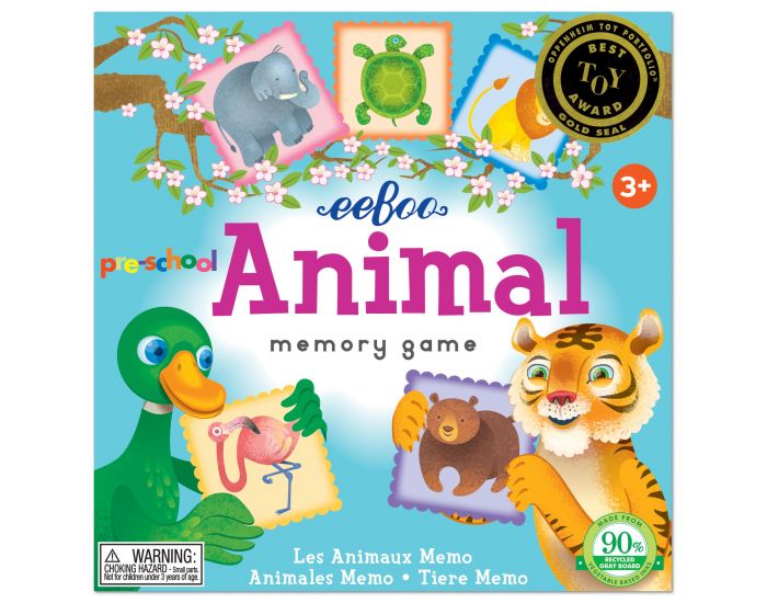 EEBOO Jeu Memory Animaux - Ds 3 ans (1)