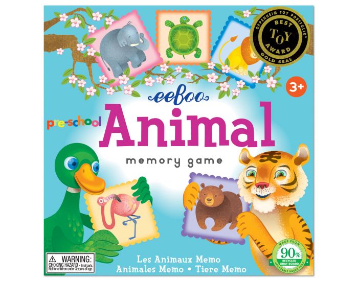 EEBOO Jeu Memory Animaux - D�s 3 ans (1)