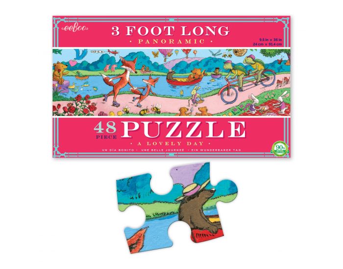 EEBOO Puzzle 48p Panoramique - Belle Journ�e - D�s 5 ans (1)