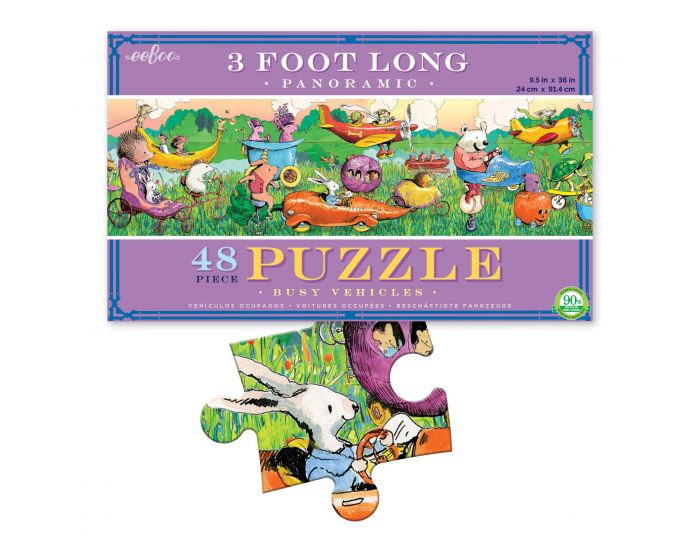 EEBOO Puzzle 48p Panoramique - V�hicules - D�s 5 ans (1)