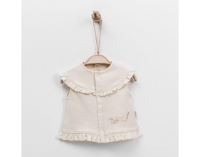 BEBESEO Gilet Beige Fille (1)