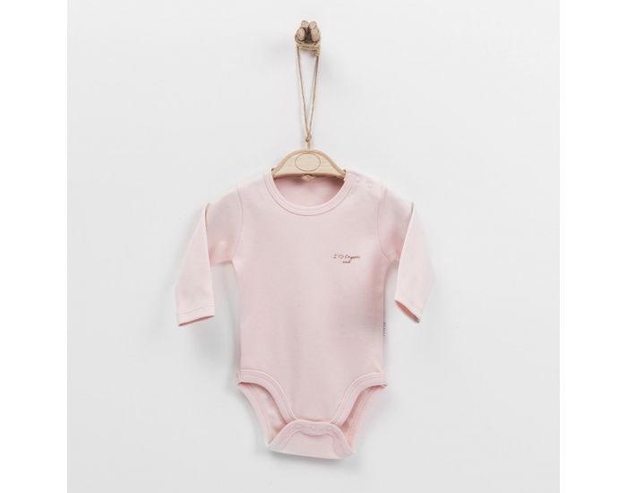 BEBESEO Body Manches Longues - Rose (1)