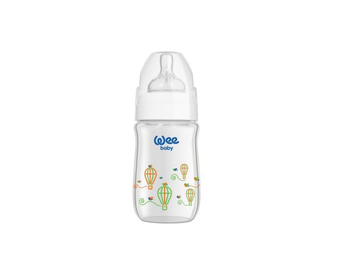 BEBESEO Biberon en Verre  Col Large - 180 ml (1)