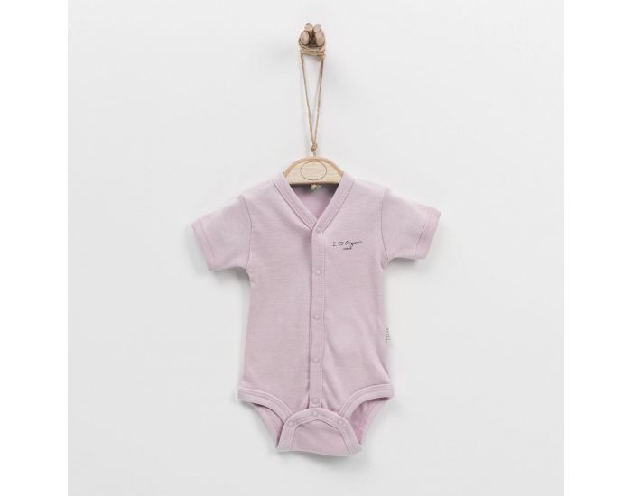 BEBESEO Body Manches Courtes - Rose (1)