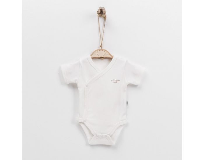 BEBESEO Body Kimono Manches Courtes - Ecru (1)