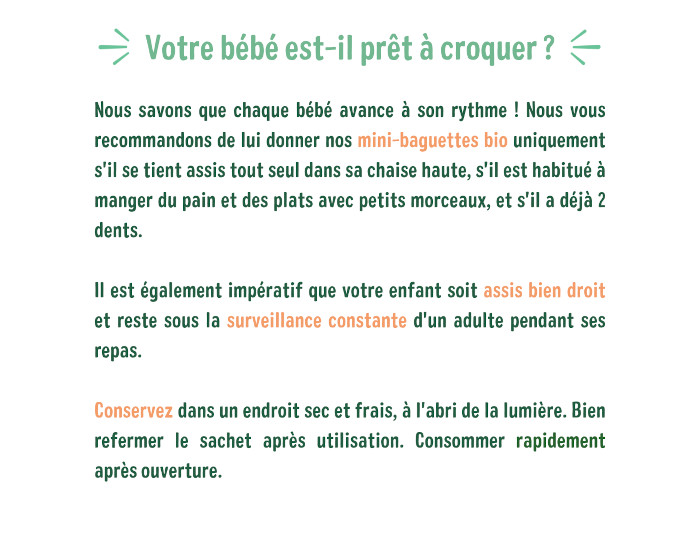 GOOD GOUT Mini-baguettes Fromage et Romarin - 70g - Ds 12 mois (3)