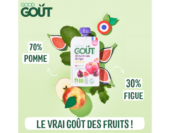 GOOD GOUT Gourde Pomme Figue - Pure Bb 120g - Ds 6 Mois (2)
