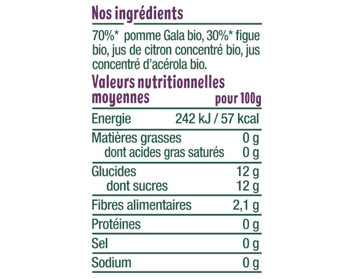 GOOD GOUT Gourde Pomme Figue - Pure Bb 120g - Ds 6 Mois (3)