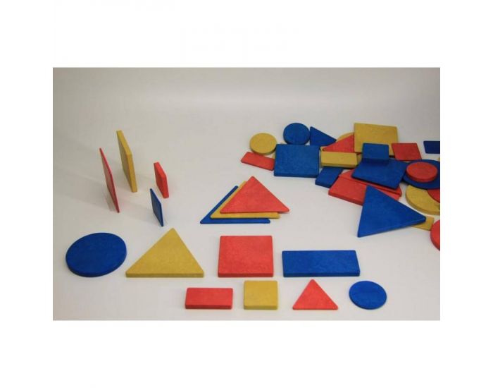 Blocs logiques en bois Re-Wood - D�s 5 ans Lot de 60 Pi�ces (2)