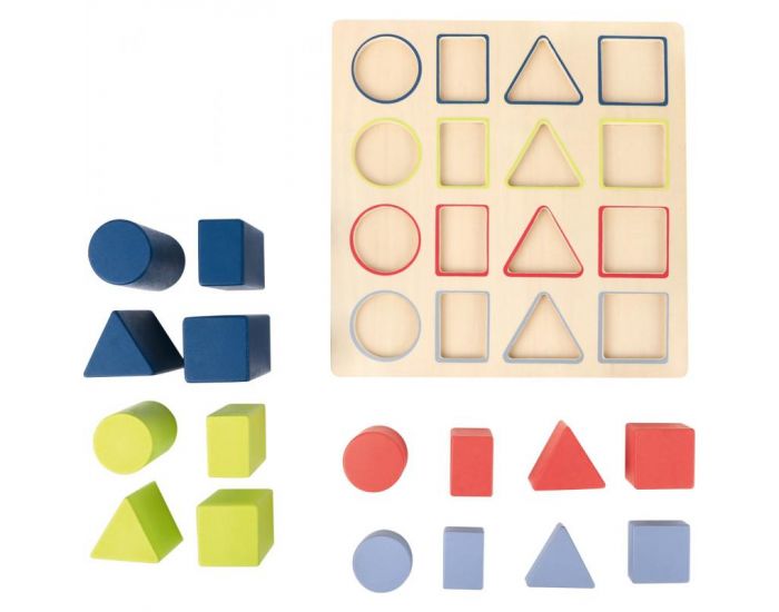 Plateau des Formes Gomtriques Colores - Ds 3 ans (1)