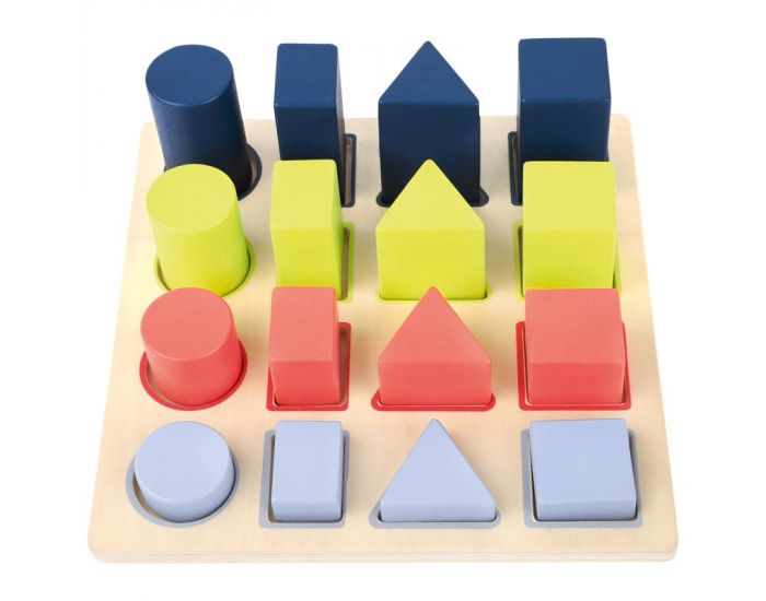 Plateau des Formes Gomtriques Colores - Ds 3 ans (3)