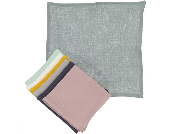 CHOUCHOUETTE Lot de 7 Mouchoirs en Gaze de Coton (3)
