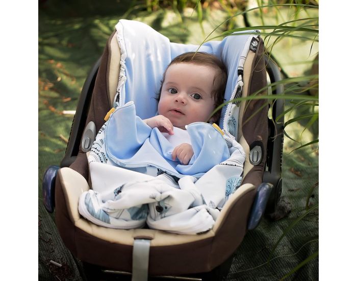 SEVIRA KIDS Chanceli�re printemps/�t� pour poussette et si�ge auto - City Boy Bleu - 0-12 mois Bleu (6)