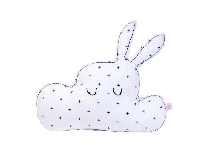 LITTLE CREVETTE Coussin Lapinuage - Croix Bleues (4)