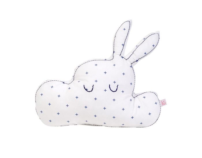 LITTLE CREVETTE Coussin Lapinuage - Croix Bleues (8)