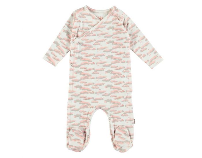 KIDSCASE Pyjama Bb Bio Crois - Nuages Roses (1)