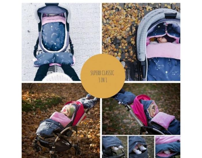 SEVIRA KIDS Chancelire XXL universelle et impermable - 0  4 ans - Galaxie (22)