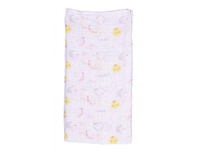 SEVIRA KIDS Kit Dors-Bien + Bandana + Lange en coton Bio - Dreams Rose (2)