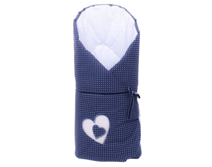 SEVIRA KIDS Gigoteuse d'emmaillotage - Nid d'ange naissance en coton - Hearts 0-4 mois (7)