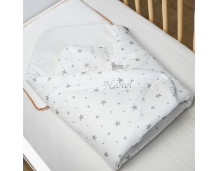 SEVIRA KIDS Gigoteuse d'emmaillotage - Nid d'ange 0-4 mois Minky Rversible - Stella (2)