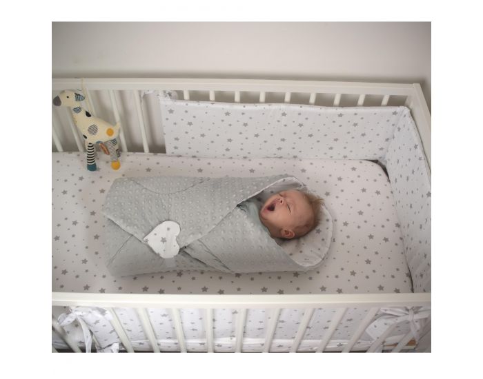 SEVIRA KIDS Gigoteuse d'emmaillotage - Nid d'ange 0-4 mois Minky Rversible - Stella (11)