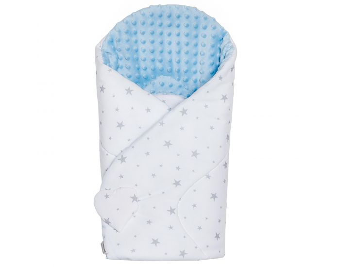 SEVIRA KIDS Gigoteuse d'emmaillotage - Nid d'ange 0-4 mois Minky Rversible - Stella (16)