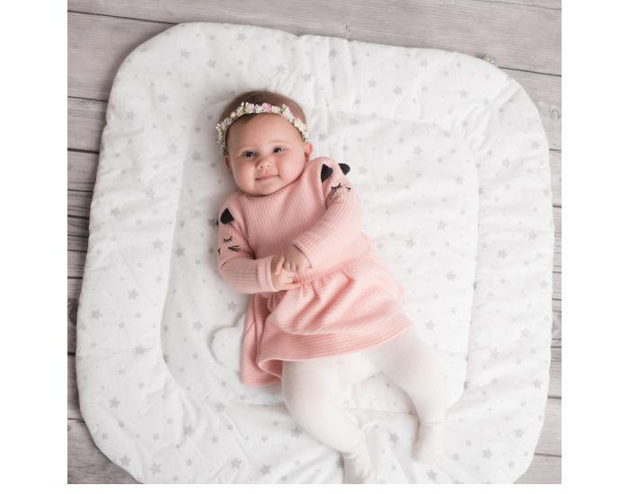 SEVIRA KIDS Gigoteuse d'emmaillotage - Nid d'ange 0-4 mois Minky Rversible - Stella (20)