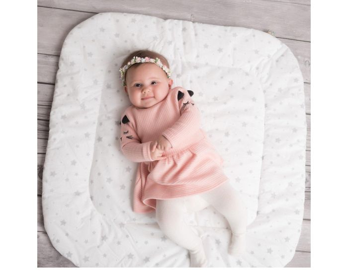 SEVIRA KIDS Gigoteuse d'emmaillotage - Nid d'ange 0-4 mois Minky Rversible - Stella (3)