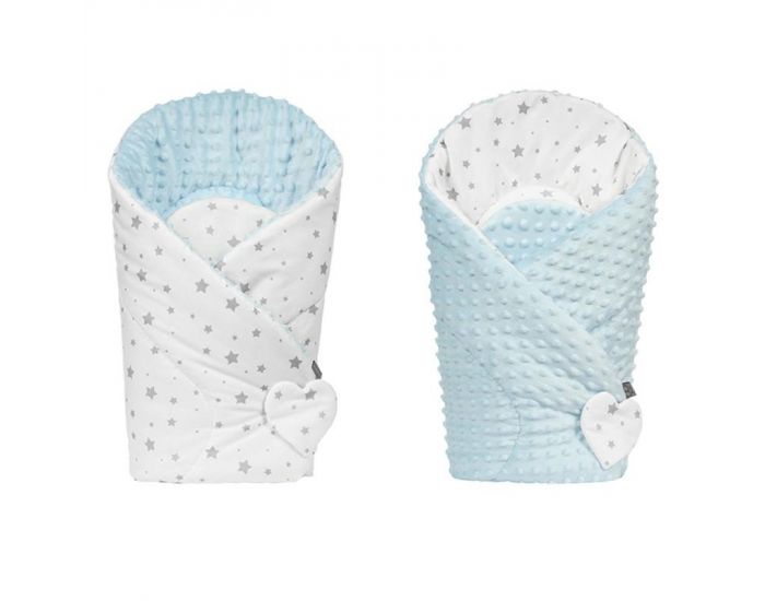 SEVIRA KIDS Gigoteuse d'emmaillotage - Nid d'ange 0-4 mois Minky Rversible - Stella (23)
