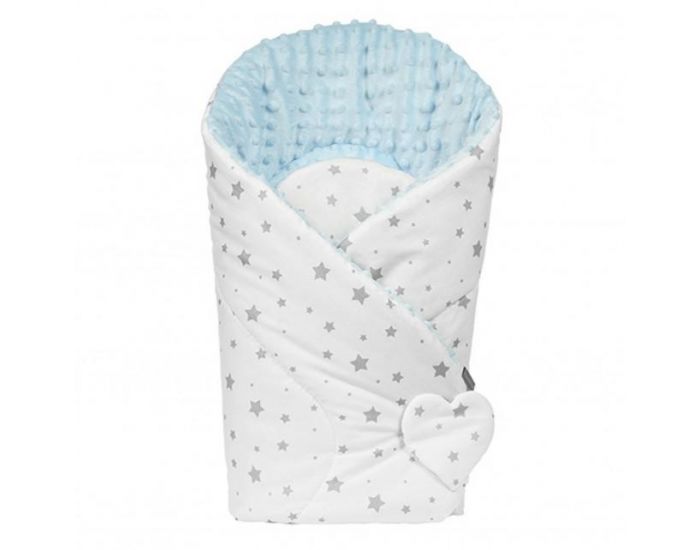 SEVIRA KIDS Gigoteuse d'emmaillotage - Nid d'ange 0-4 mois Minky Rversible - Stella (28)