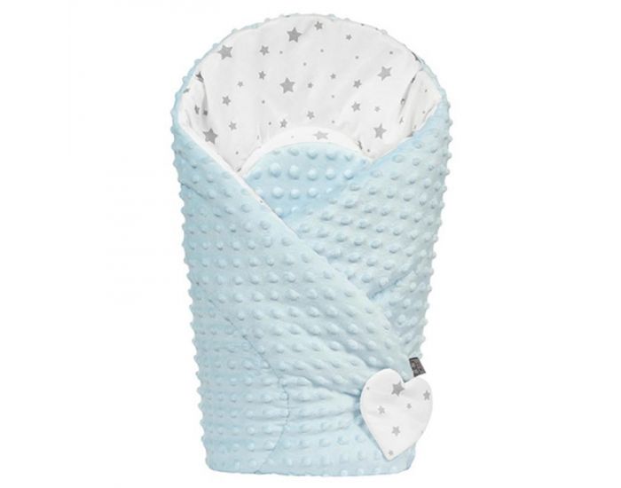SEVIRA KIDS Gigoteuse d'emmaillotage - Nid d'ange 0-4 mois Minky Rversible - Stella (32)