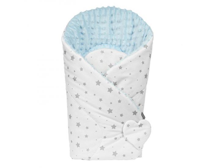 SEVIRA KIDS Gigoteuse d'emmaillotage - Nid d'ange 0-4 mois Minky Rversible - Stella (33)