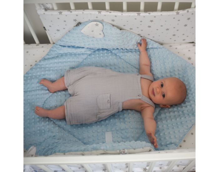SEVIRA KIDS Gigoteuse d'emmaillotage - Nid d'ange 0-4 mois Minky Rversible - Stella (10)