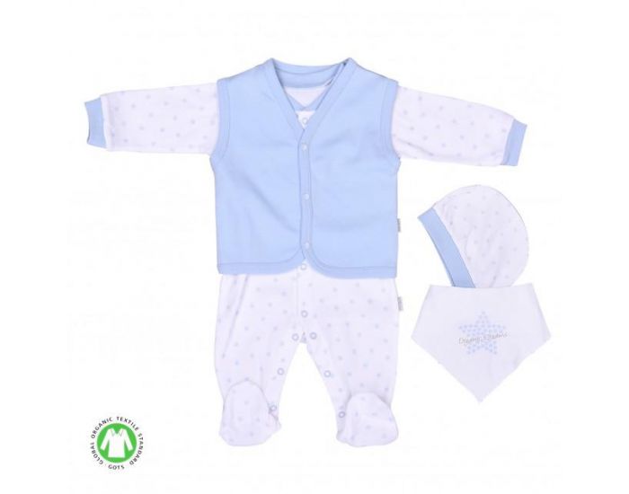 SEVIRA KIDS Kit Vtements Bb 4 pices - Dreams Bleu (20)