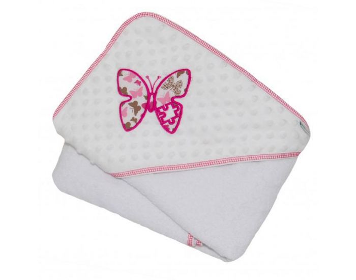 SEVIRA KIDS Sortie de Bain Extra Large 100x100cm - Minky Butterfly (2)