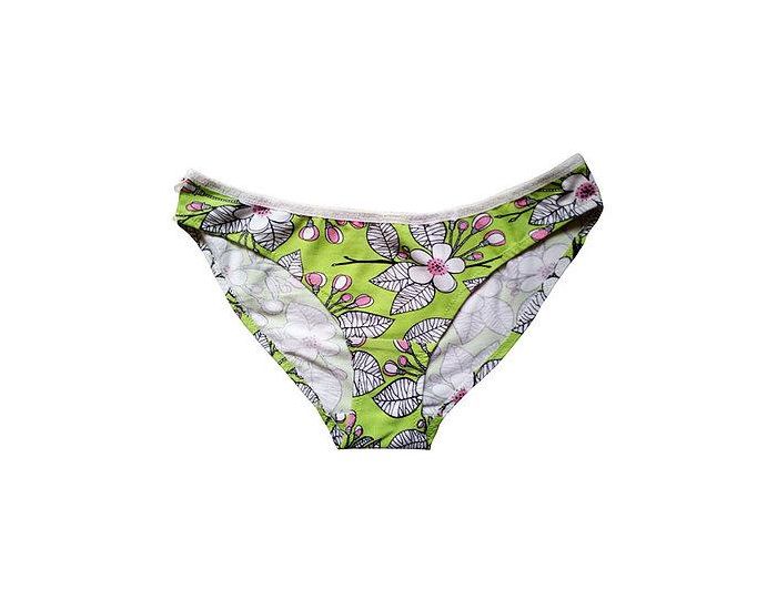 BIOLUNES Culotte en Coton Bio Verte Fleur de Pommier (1)